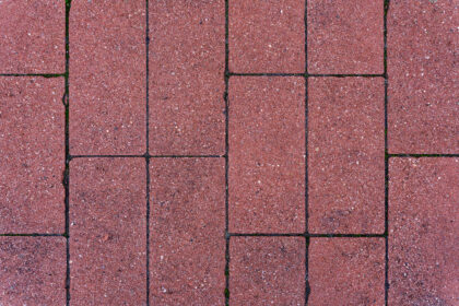 Red pavement bricks